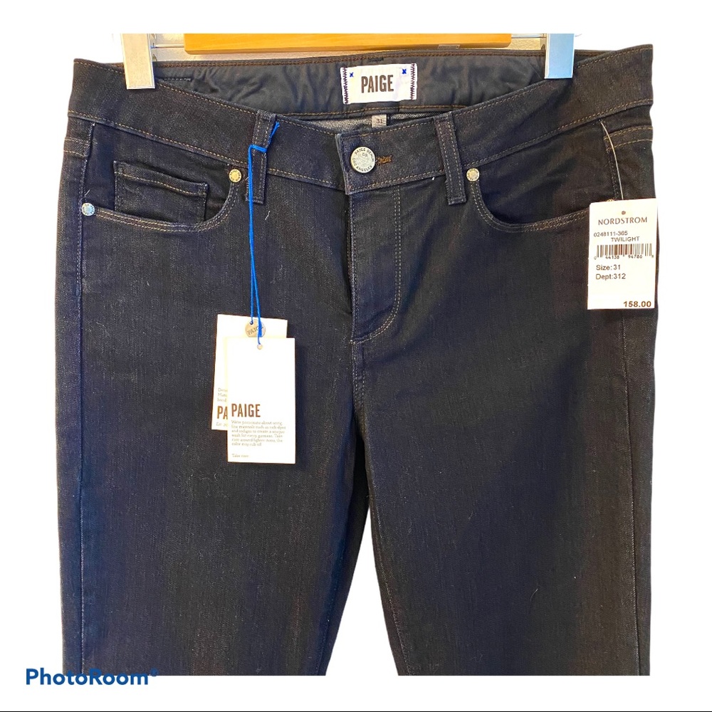 NWT Paige Skyline Mid Rise Skinny Jean Size 31 - Picture 3 of 13